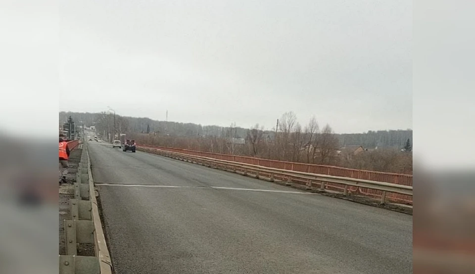 На мосту через реку Иня в Новосибирской области завершили ремонт. Фото: ТУАД Новосибирской области