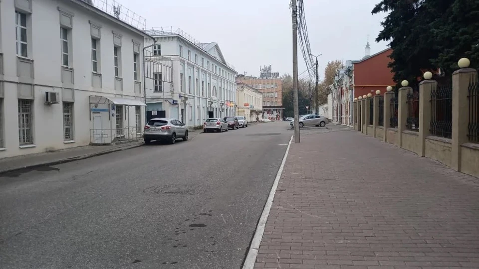 На улице Кропоткина в Калуге организуют одностороннее движение.