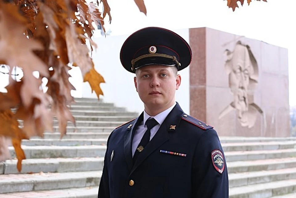 Старший лейтенант полиции Евгений Минаков.