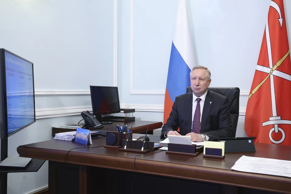 Рабочее совещание прошло в Смольном. Фото: пресс-служба Смольного