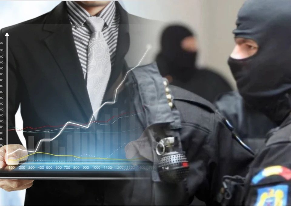 Бизнесменов пугают люди в масках. Фото: коллаж КП