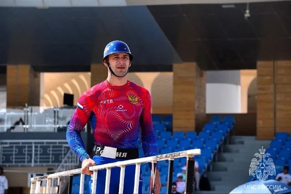 Сотрудник ульяновского МЧС показал отличный результат на чемпионате мира по пожарно-спасательному спорту в Саудовской Аравии. ФОТО: МЧС УО