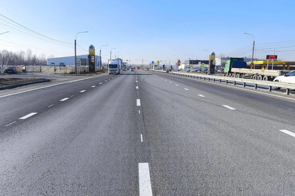 Основной объем пришелся на въезд в город от развязки с поселком Фирсово до контрольно-пропускного пункта