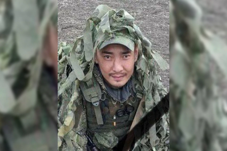 Боец Михаил Алсаткин погиб в зоне СВО. Фото: соцсети мэра Эхирит-Булагатского района Геннадия Осодоева.