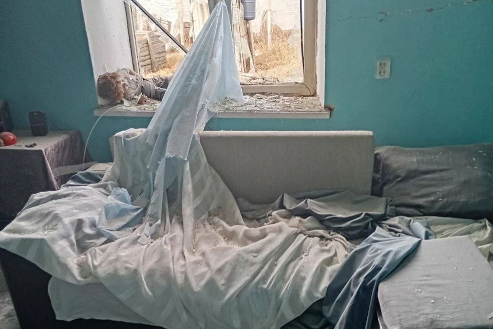 Последствия обстрелов ВСУ Фото: ТГ-канал Владимира Сальдо