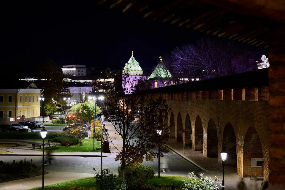 У Боевого хода Нижегородского кремля с 1 ноября появилась подсветка. ФОТО: Министерство культуры Нижегородской области.