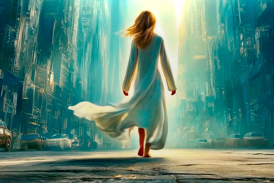 Кадр из клипа на песню Виктории Макарской — режиссер Бурлаков сделал клип с помощью ИИ.