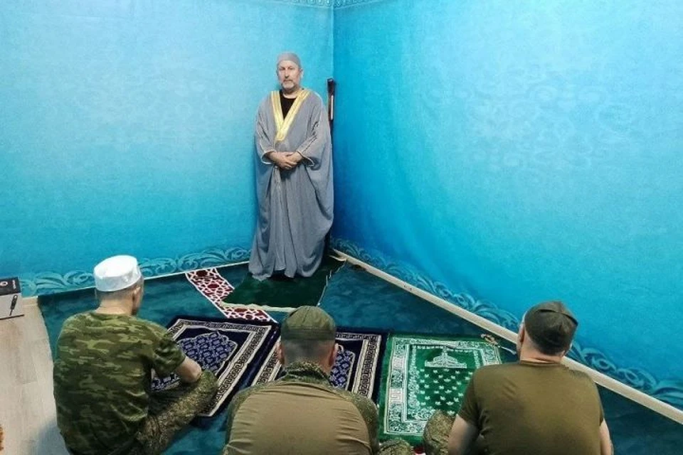 Мухтасибат Нижнекамска оказал содействие в создании блиндажной мечети для военнослужащих. Фото: пресс-служба Чистопольского мухтасибата