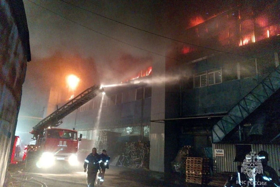 К тушению привлекли пожарные поезд и катер. Фото: МЧС по Ростовской области.