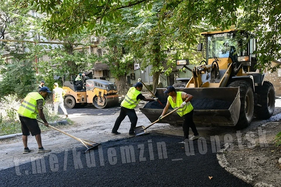 В Донецке отремонтировали 291 улицу и девять автомобильных дорог в 2025 году. Фото: ТГ/Кулемзин