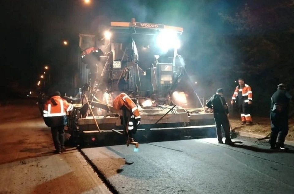 В Макеевке продолжается масштабное обновление дорожной инфраструктуры. Фото: ТГ/Ключаров