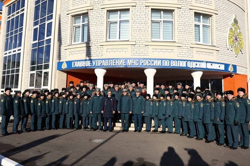 Фотография на память о визите министра МЧС Александра Куренкова.