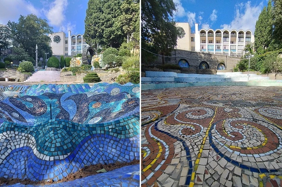 Детский мозаичный игровой комплекс был построен в санатории "Мисхор" в 1984 году. Фото: Елена Черткова