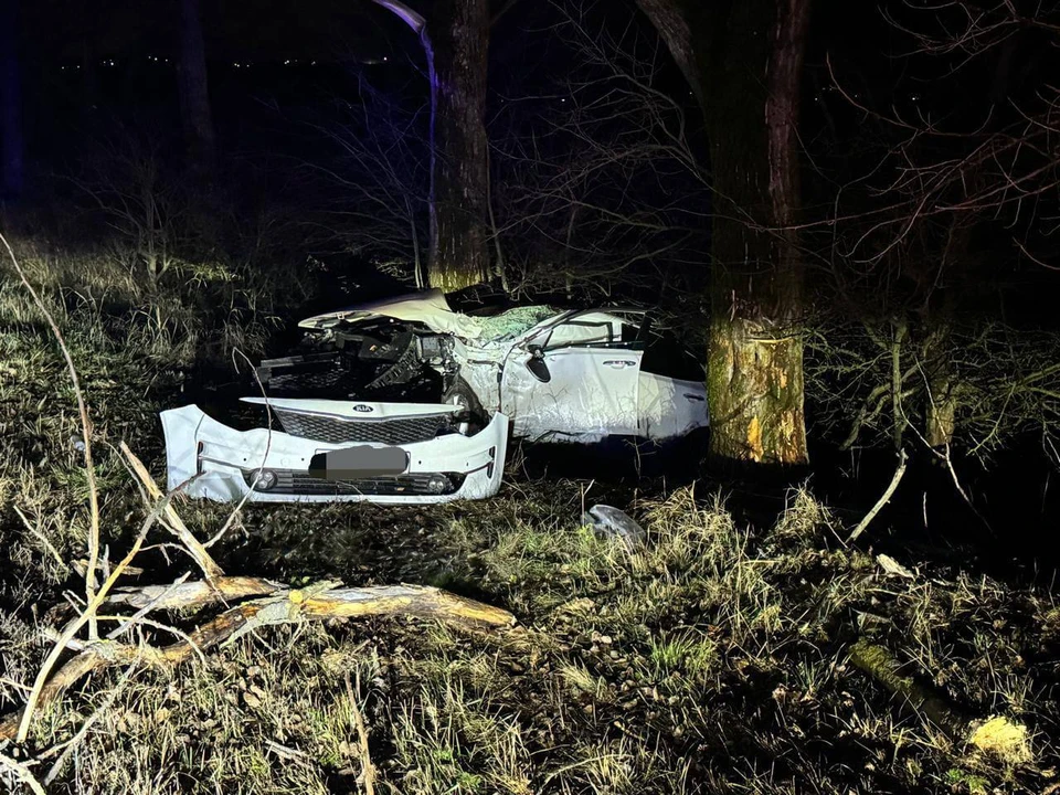 Один человек пострадал из-за съезда автомобиля с дороги в Ставрополе. Фото: Госавтоинспекция Ставрополья