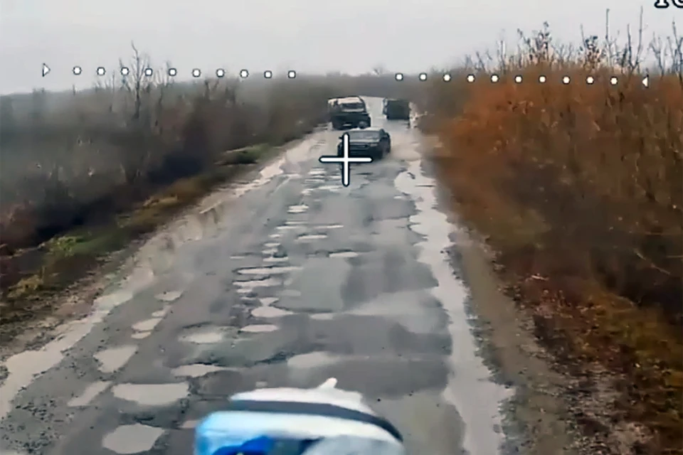 Уничтожения автомобильной техники ВСУ на окраинах Купянска