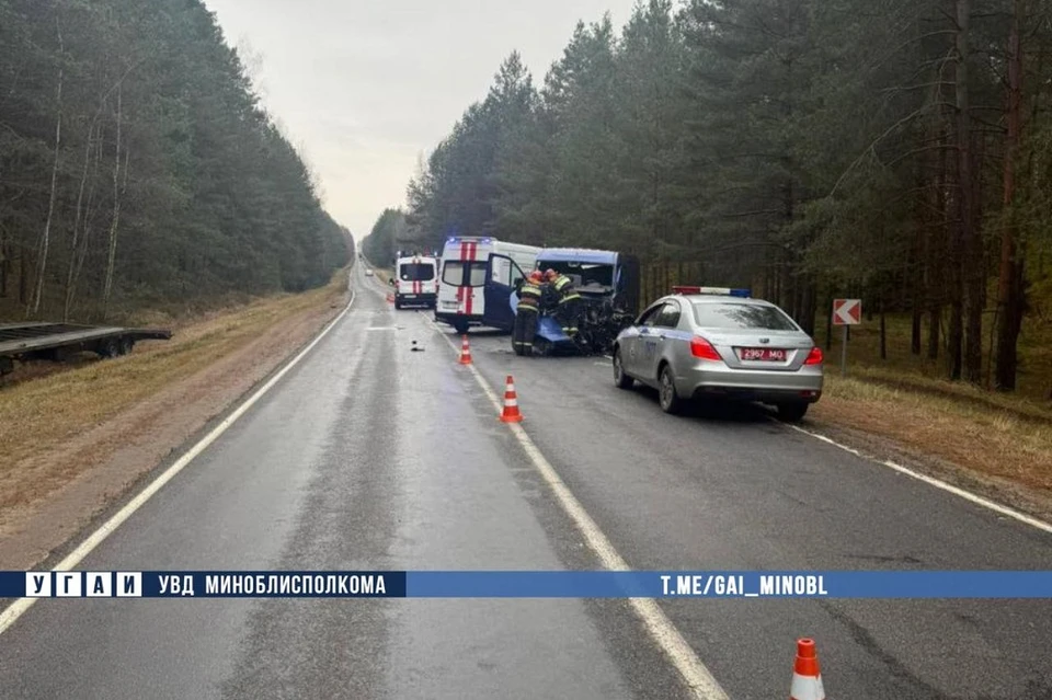 Смертельная авария произошла под Борисовом. Фото: УГАИ УВД Миноблисполкома.