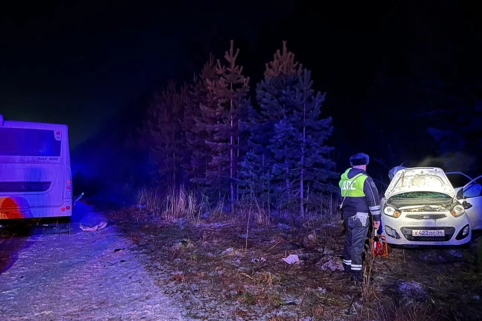 Девушка не справилась с управлением. Фото: ГАИ Свердловской области