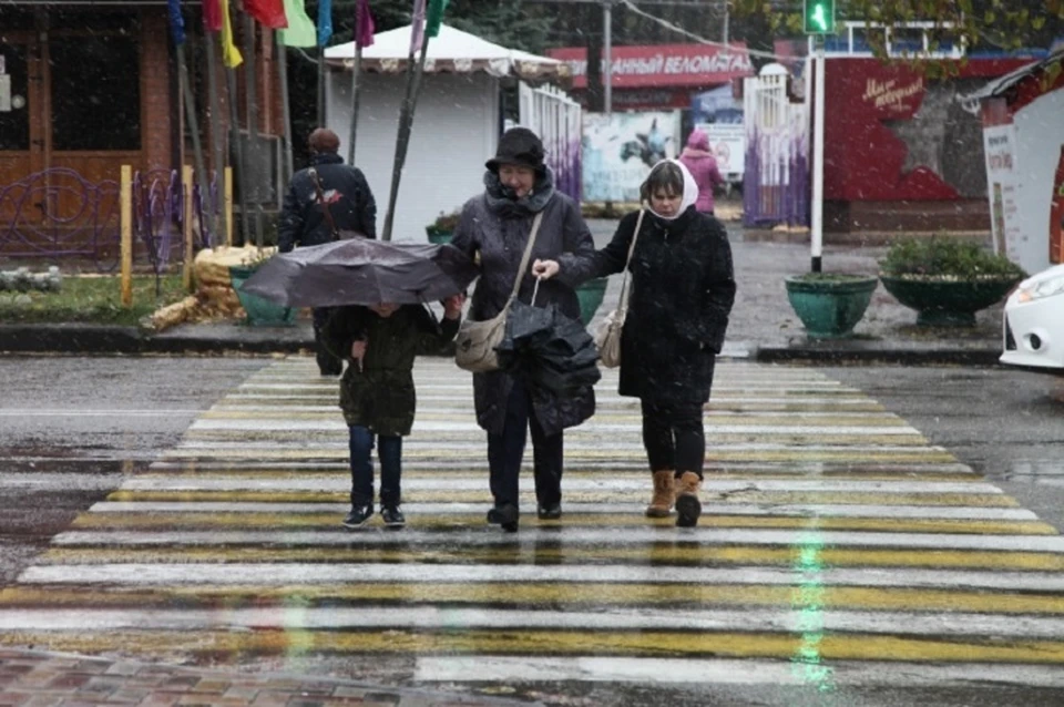 Помимо всего прочего, в республике местами вместе с дождем выпадет и мокрый снег.