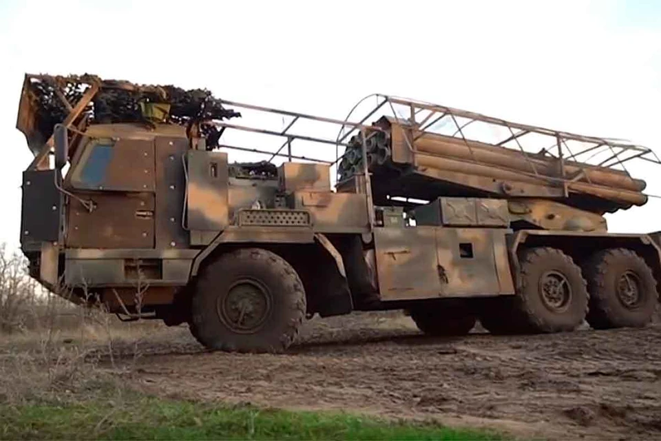 МО РФ показало работу РСЗО «Ураган» группы «Днепр»