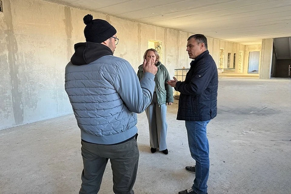 В Торезе ремонтируют медицинский колледж. Фото: t.me/masnikovk