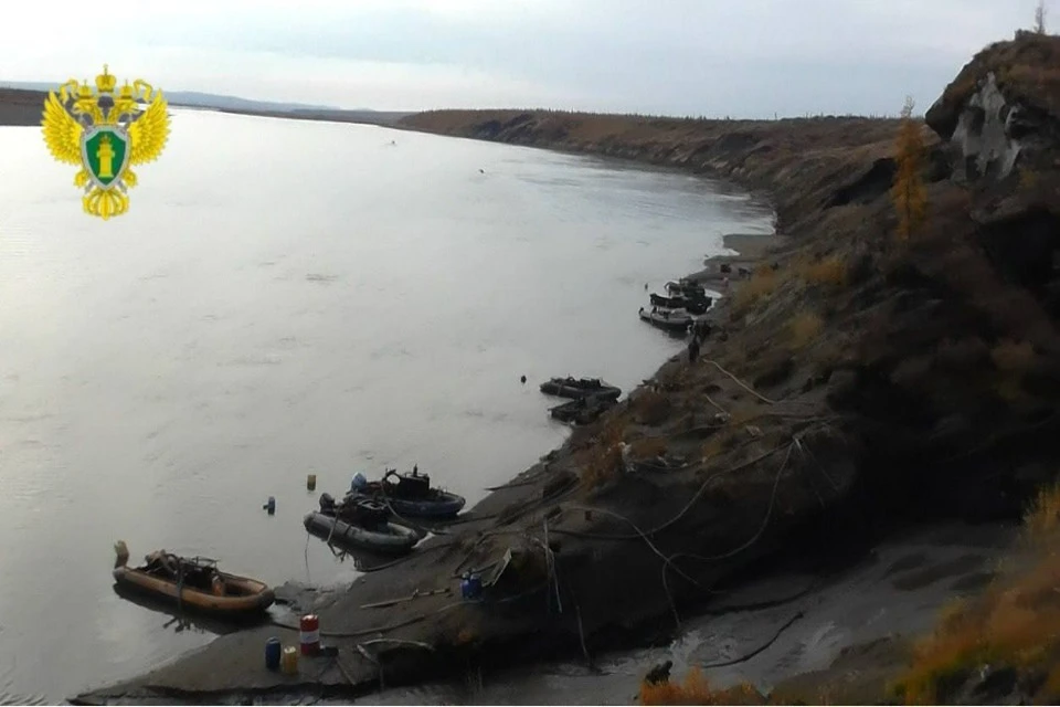 Незаконные работы по намыву берега для поиска бивней привели к серьезным экологическим последствиям Фото: прокуратура Якутии