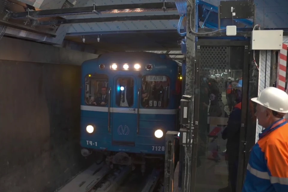 Поезд прошел тестовый маршрут. Фото: t.me/stroimmetro