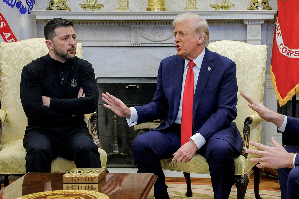 Перепалка Трампа и Зеленского в Белом доме, февраль 2025 г