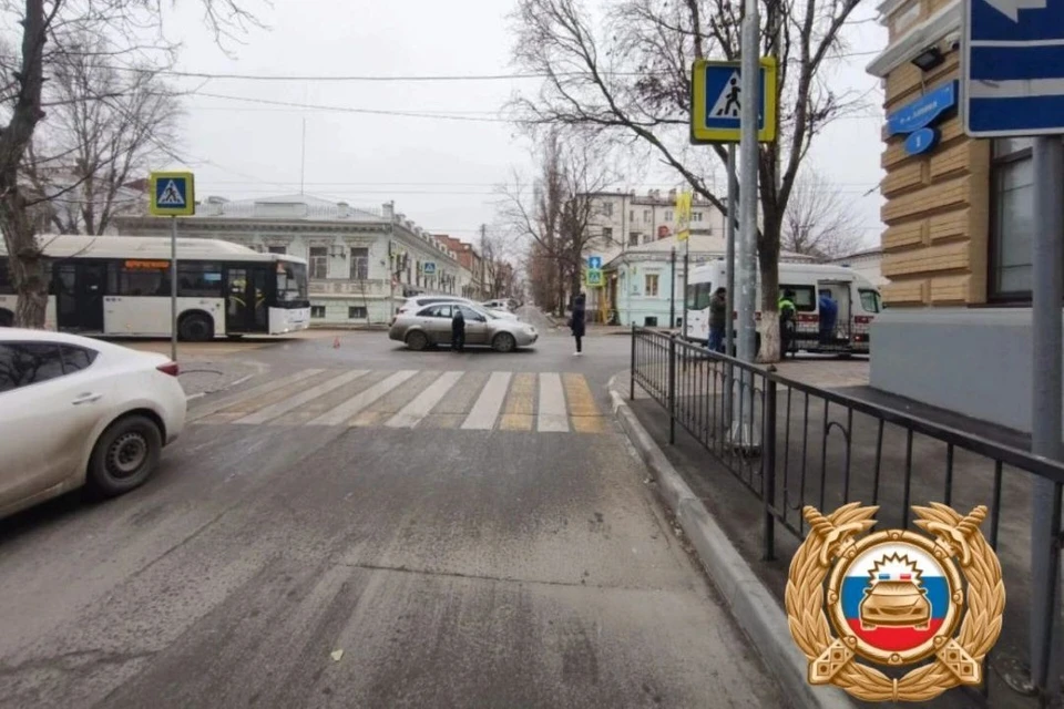 В Ростове на пешеходном переходе сбили 13 летнюю девочку. Фото: Telegram-канал Госавтоинспекции РО.