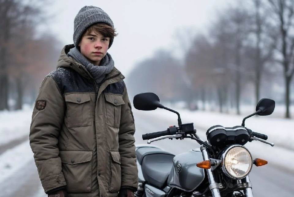 Никого не предупредив, мальчик вызвал такси и уехал покупать мотоцикл. Фото: создано нейросетью