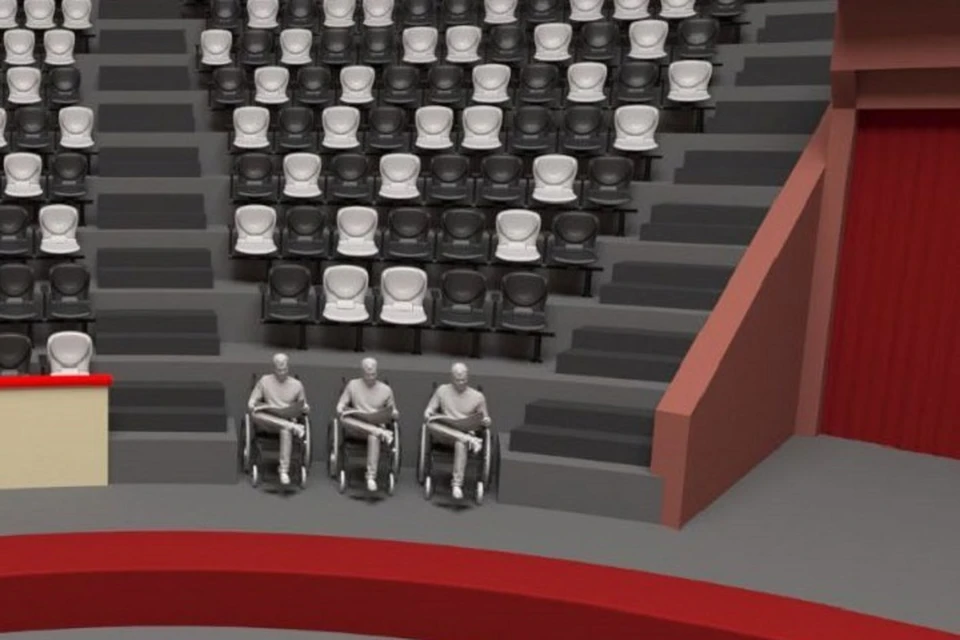 Речь идёт о шести таких местах в пятом секторе – три с правой стороны и три с левой. Фото: предоставлено Казанским цирком