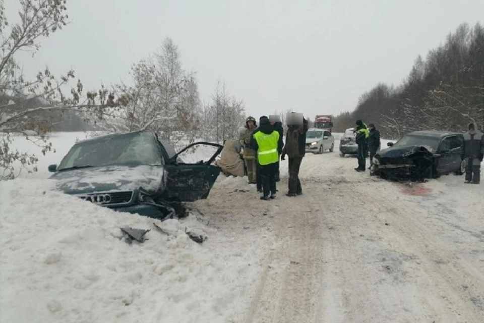 Авария произошла в Моргаушском округе. Фото: ГИБДД Чувашии