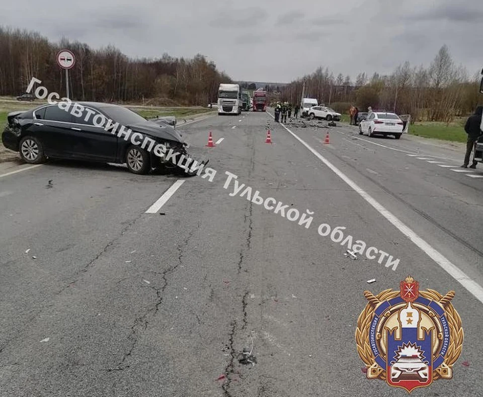 67-летняя женщина пострадала в массовом ДТП под Тулой