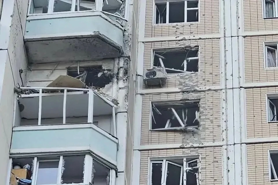 Женщина погибла в результате атаки вражеских БПЛА в Химках. Фото: соцсети губернатора Подмосковья Андрея Воробьева
