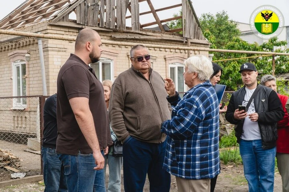 В Мелитополе оценивают урлон, нанесенный налетами ВСУ. Фото: администрация Мелитополя