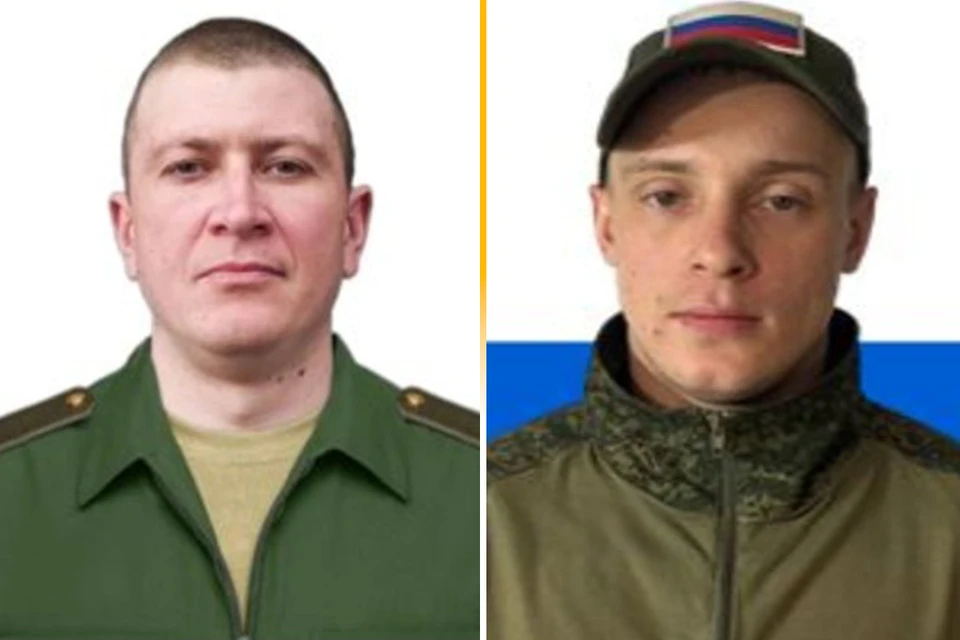 Ефрейтор Максим ПЕЛЕВАНЮК и гвардии рядовой Константин МАСТЕНКОВ
