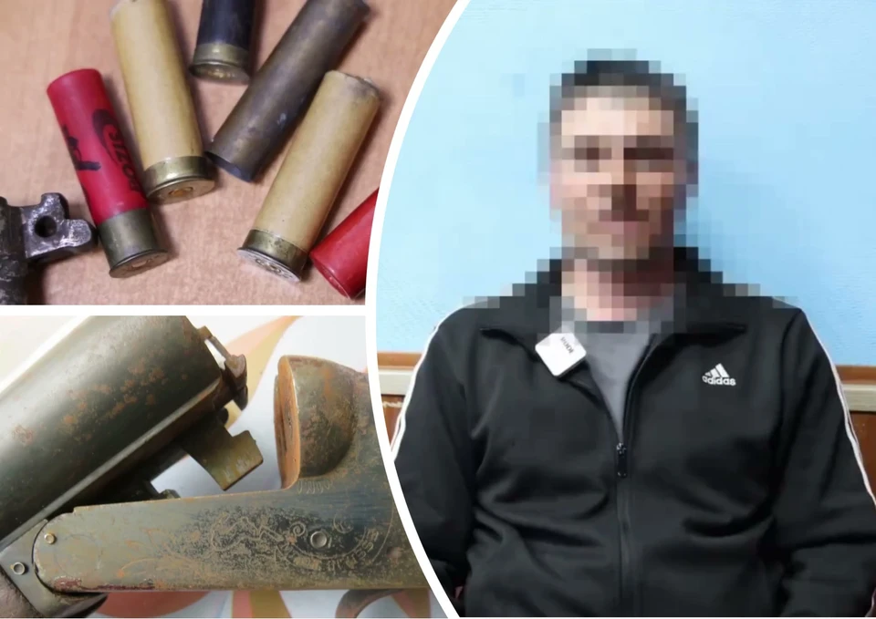 В Омске задержали стрелявшего из ревности мужчину с арсеналом. Фото: УМВД России по Омской области