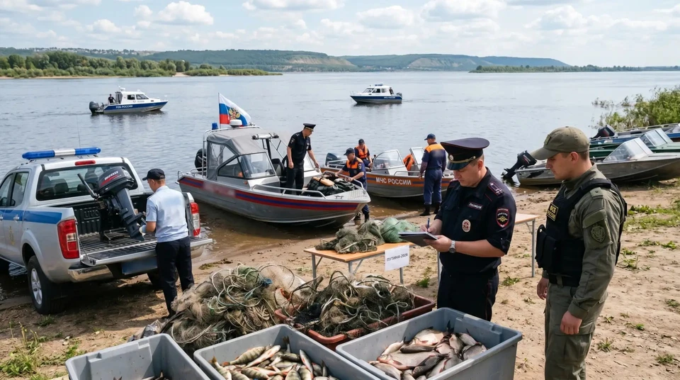 Ульяновские силовики поймали больше 40 рыбаков-браконьеров | ФОТО: УМВД России по УЛьяновской области