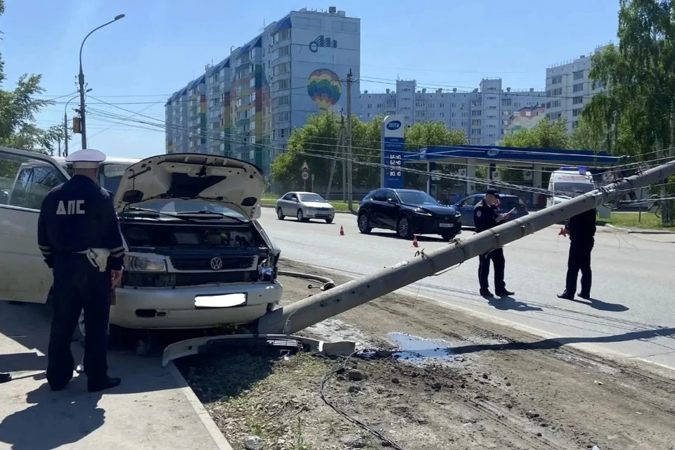 Смертельное ДТП произошло в Ленинском районе днем 1 июня. Фото: пресс-служба ГАИ Новосибирска.