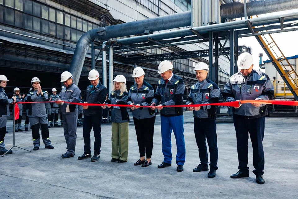 На Иркутском алюминиевом заводе РУСАЛа торжественно открыли новую газоочистку. Фото: Евгений Козырев