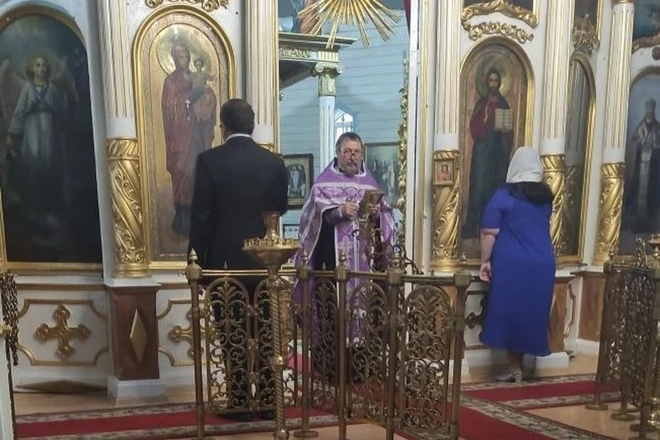Ольга венчалась в Свято-Никольском храме, куда ее прапрадед пожертвовал икону. Фото: личный архив