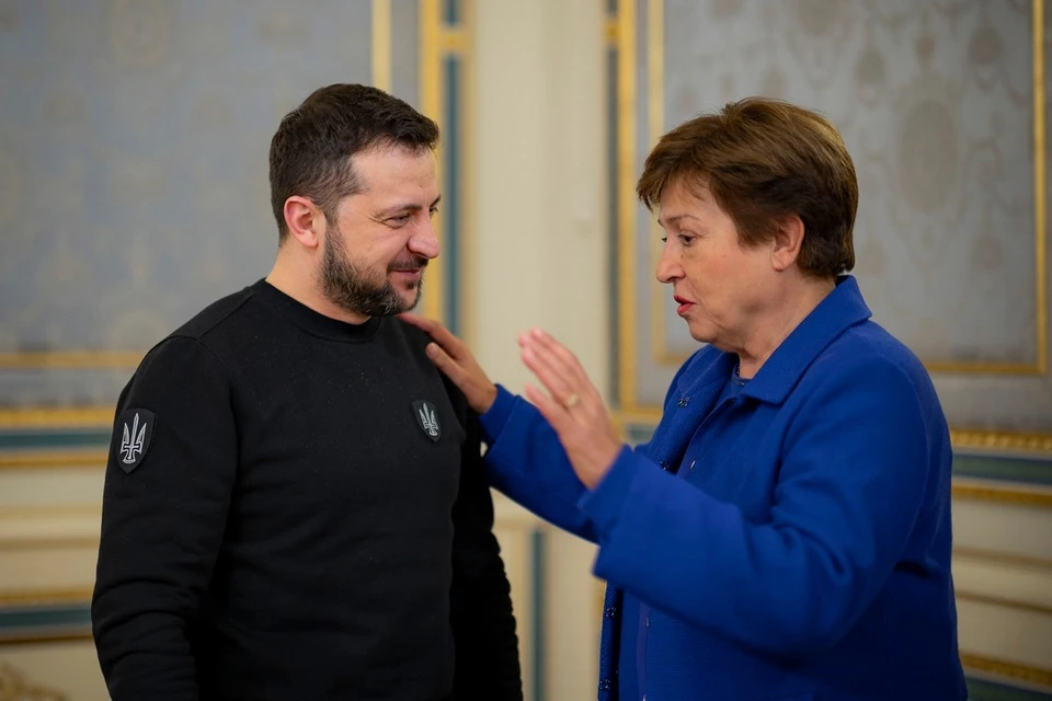 Представители Международного валютного фонда (МВФ) сообщили о достижении предварительной договоренности с украинскими властями о выделении им транша в размере $690 млн. Фото: Ukraine Presidency/Ukrainian Pre/Global Look Press