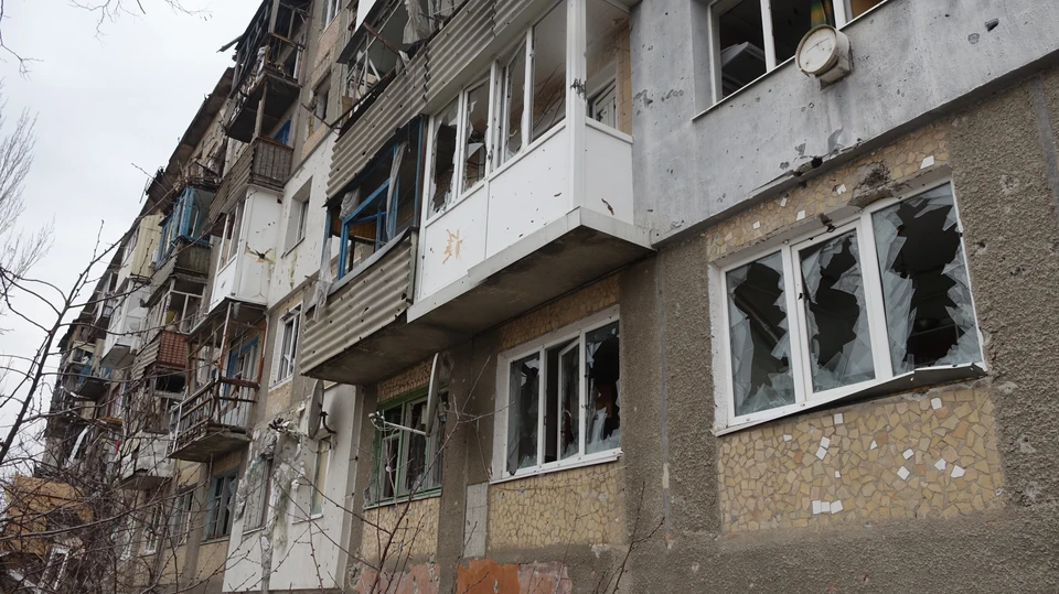 Жилой дом оказался поврежден в результате атаки ВСУ