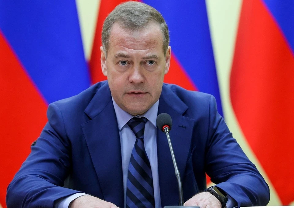 Заместитель председателя Совбеза России Дмитрий Медведев. Фото: Екатерина ШТУКИНА / POOL / ТАСС