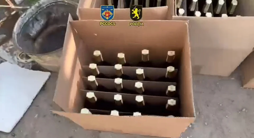 Накрыт подпольный цех по производству коньяка. Фото: скриншот видео