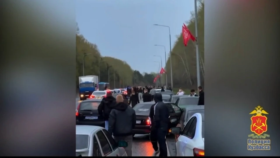 В Кемерове оштрафовали организатора незаконного автопробега. Фото: ГУ МВД России по Кузбассу.