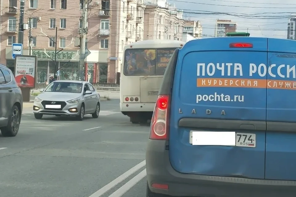Водителя не смутила двойная сплошная