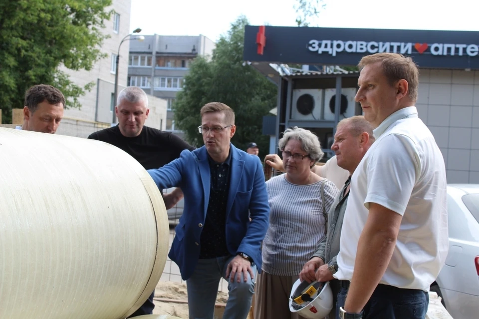 Аварийный участок под детским садом и жилым домом в Рязани приведут в порядок к концу лета.