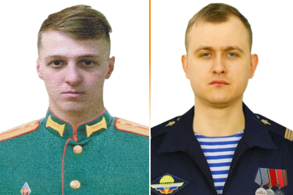 Старший лейтенант Сергей Юрьев и сержант Максим Староверов