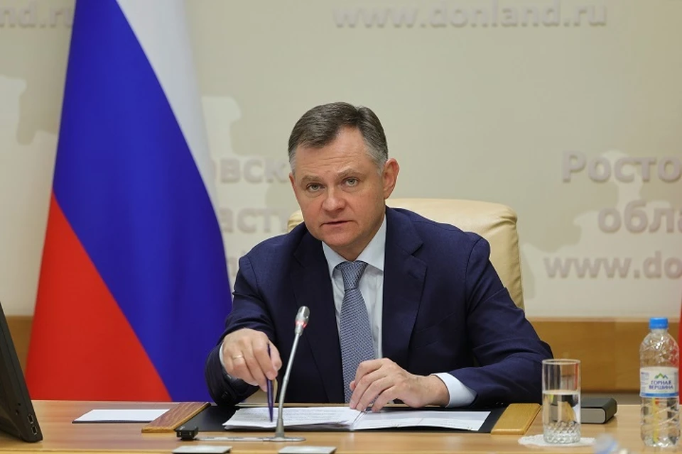 Губернатор Юрий Слюсарь провел заседание оперативного штаба. Фото: сайт правительства Ростовской области
