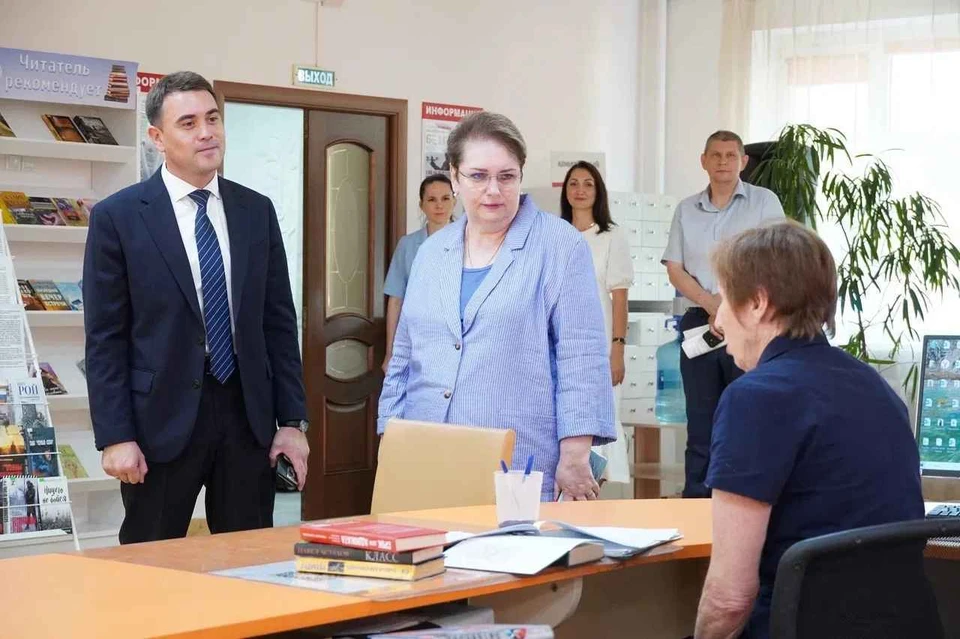 Елена Воробьева оценила прогресс ремонта в детском саду №6. Фото: пресс-службы администрации Краснодарского края